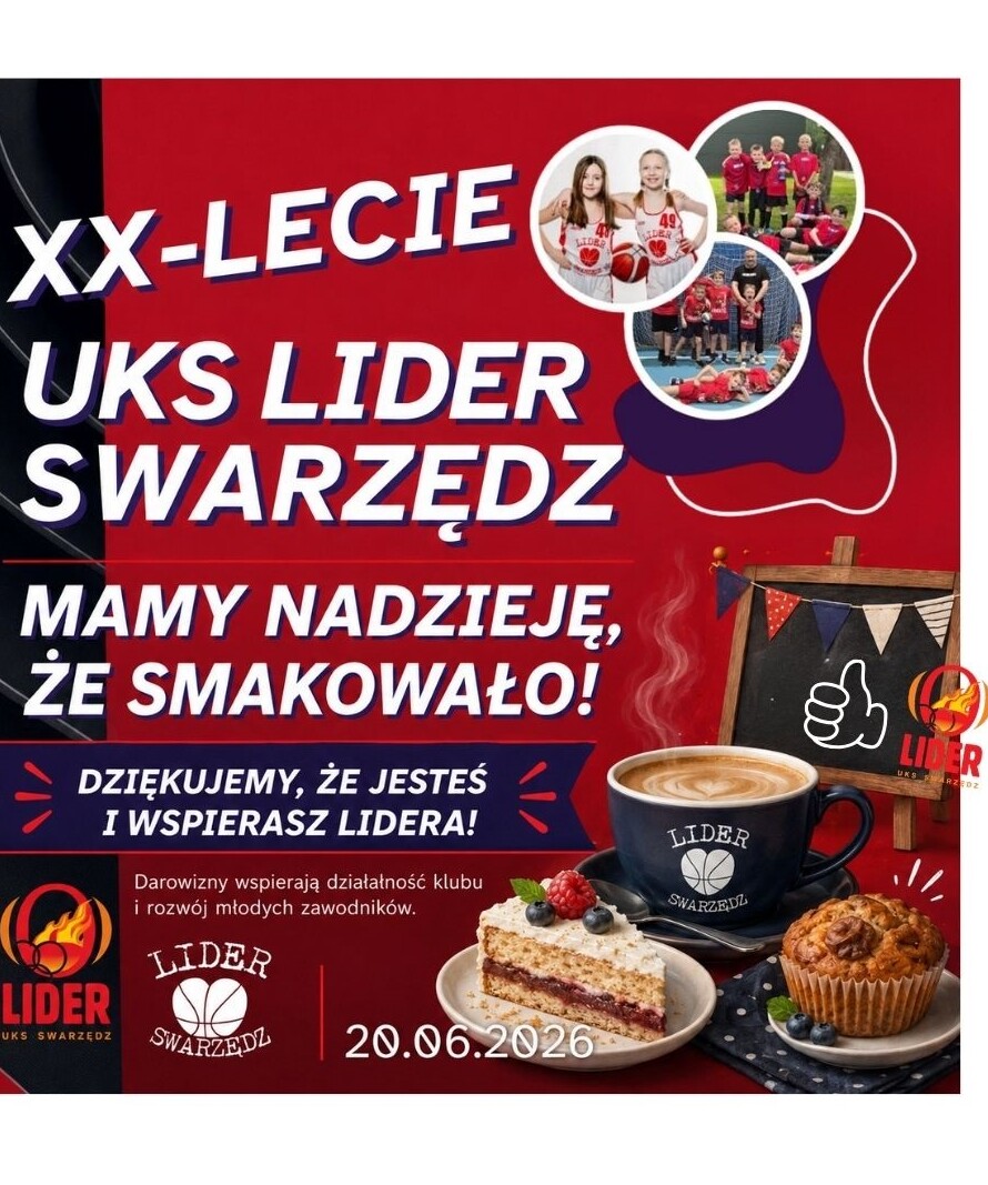 Darowizna XX lecie UKS Lider Swarzędz